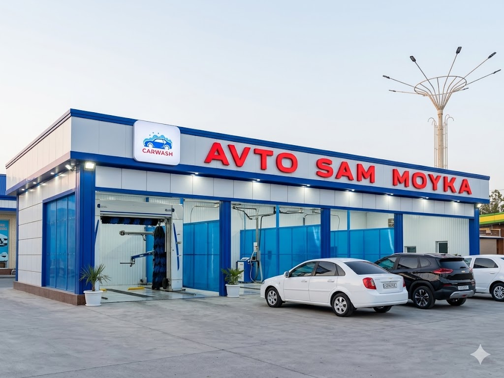 Avto Sam Moyka (Katta o'lchamli bo'rtma harflar)